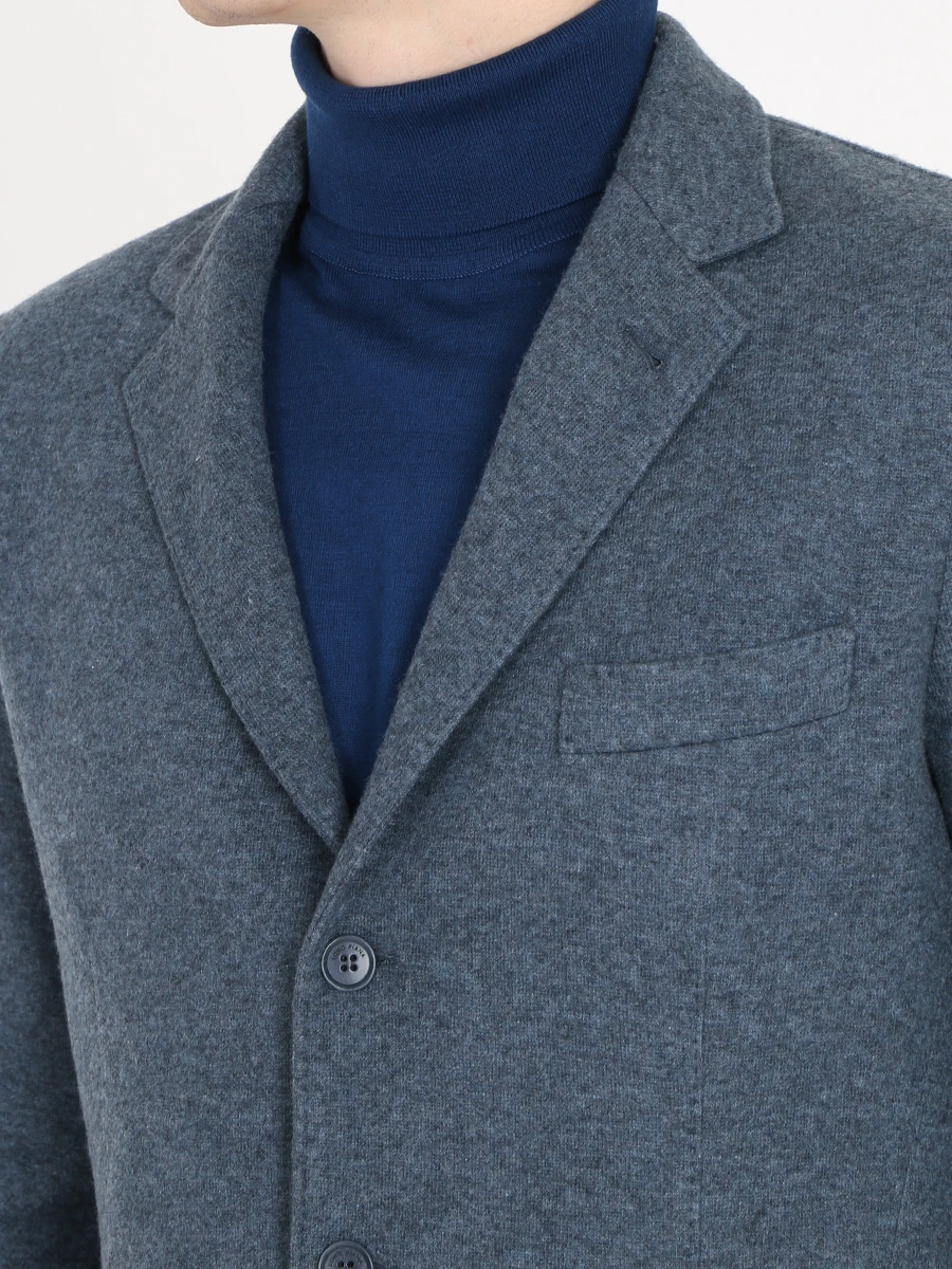 Пиджак кашемировый LORO PIANA FAD2474/B71I Серый  Фото 5