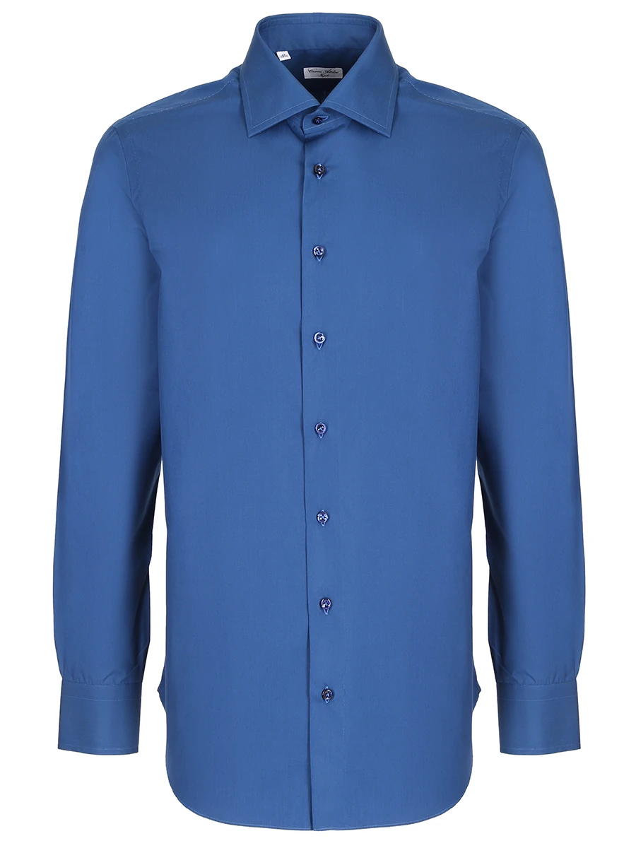 

Рубашка хлопковая regular fit, Синий, CAU27/PATRICK A18CM40-008