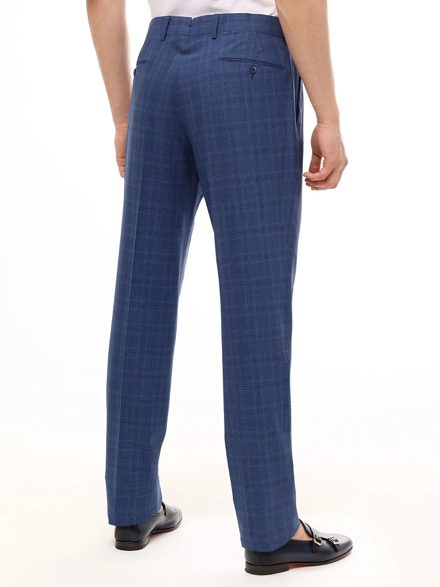 Костюм шерстяной STILE LATINO 1SWA08/B20 Синий Голубой Клетка Клетка  Фото 7