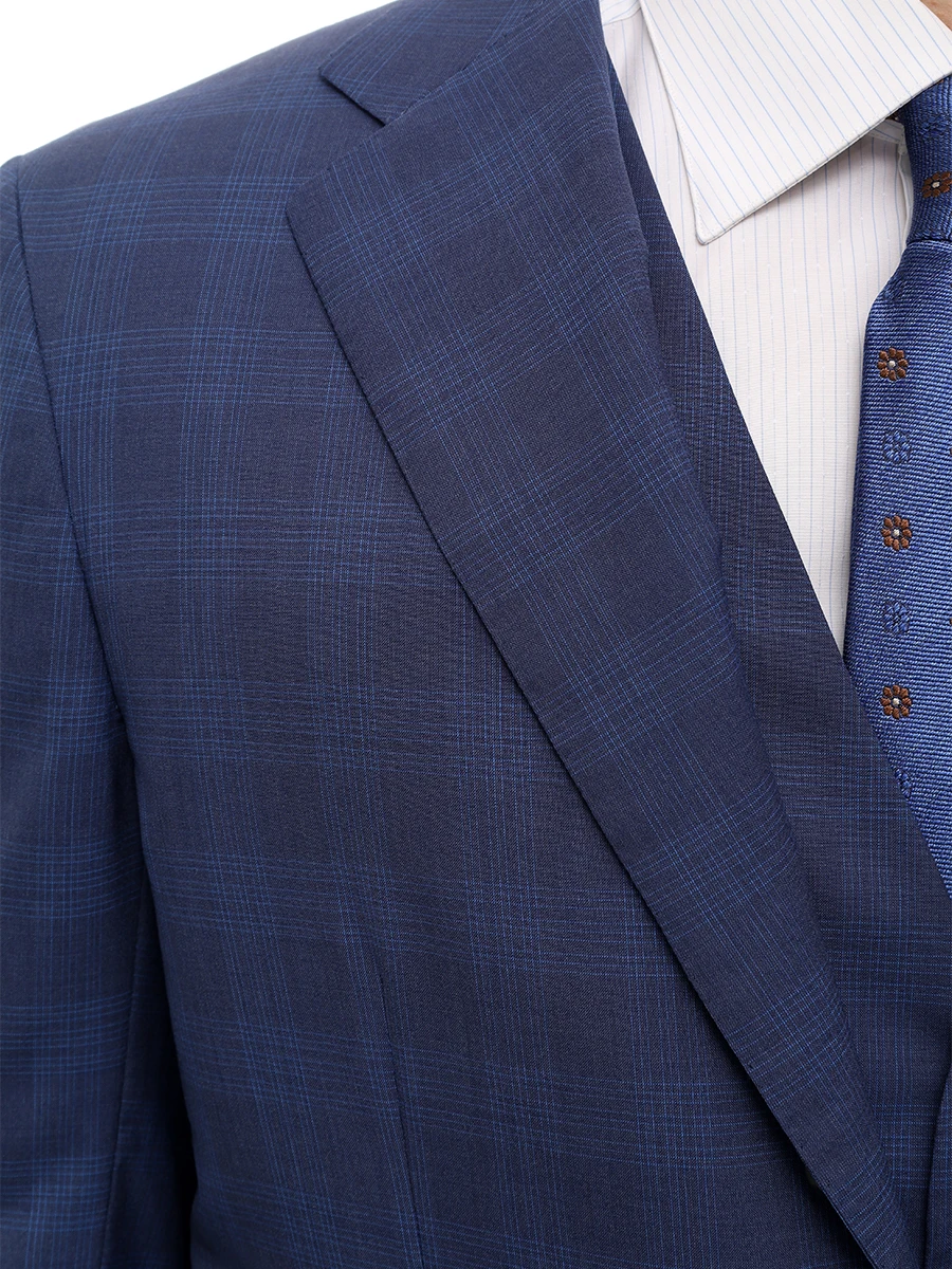 Костюм-тройка шерстяной KITON uagl89k01x2024000 l07 /size51 Синий  Фото 5