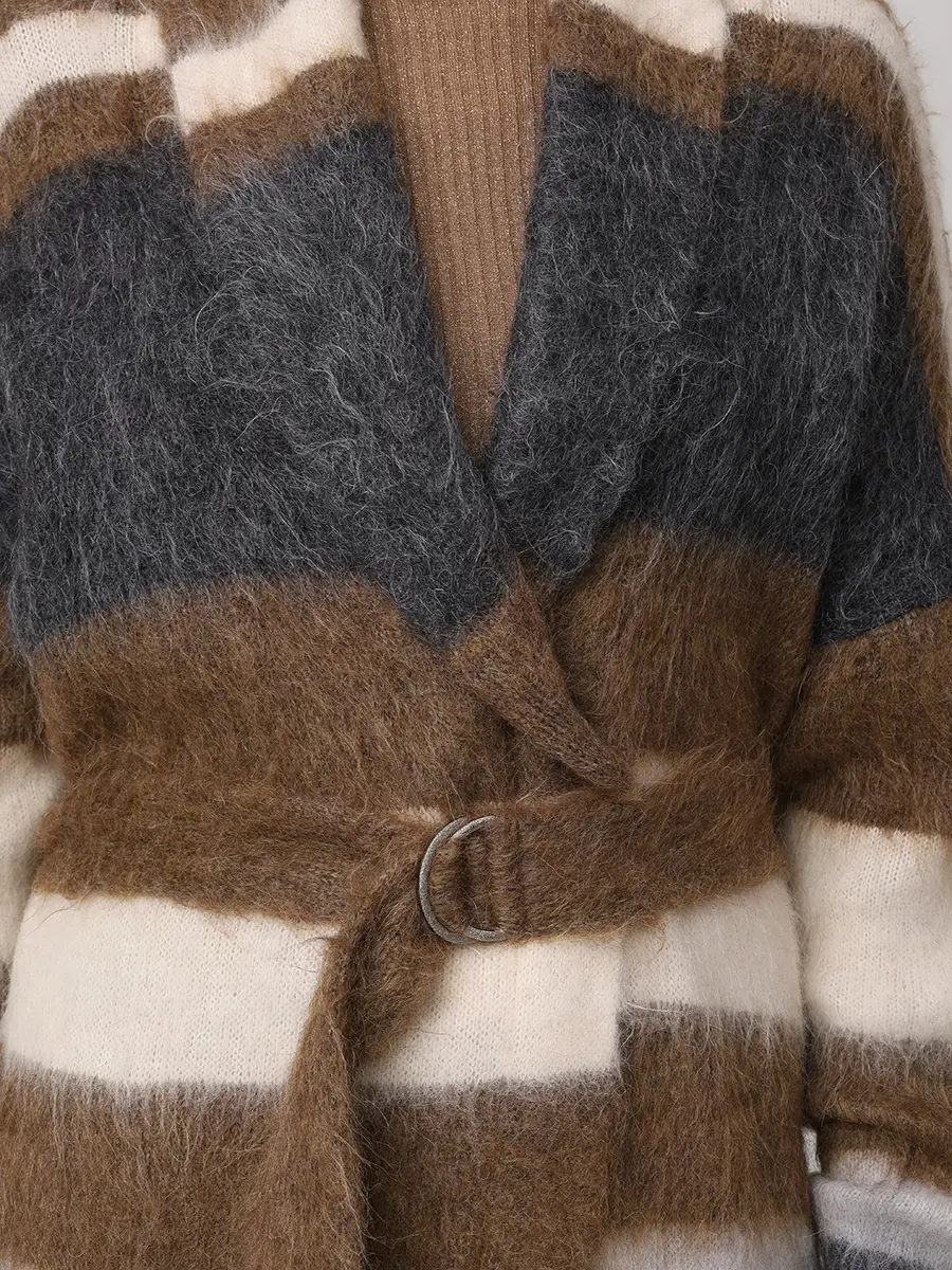 Кардиган шерстяной BRUNELLO CUCINELLI M1V575506 CV778 Коричневый  Фото 5