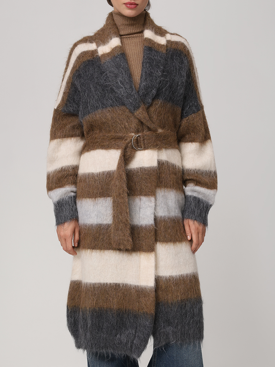 Кардиган шерстяной BRUNELLO CUCINELLI M1V575506 CV778 Коричневый  Фото 4