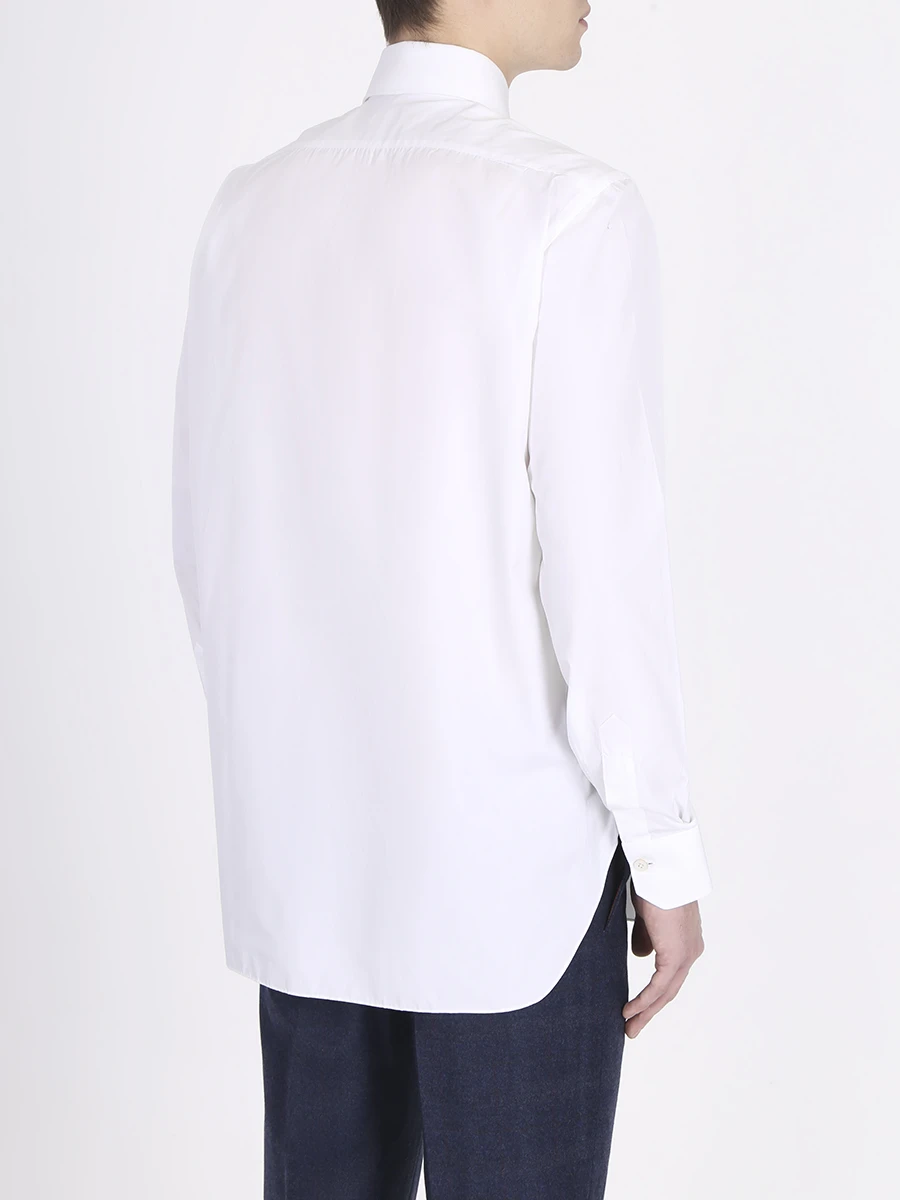 

Рубашка regular fit однотонная, Белый, IK06901