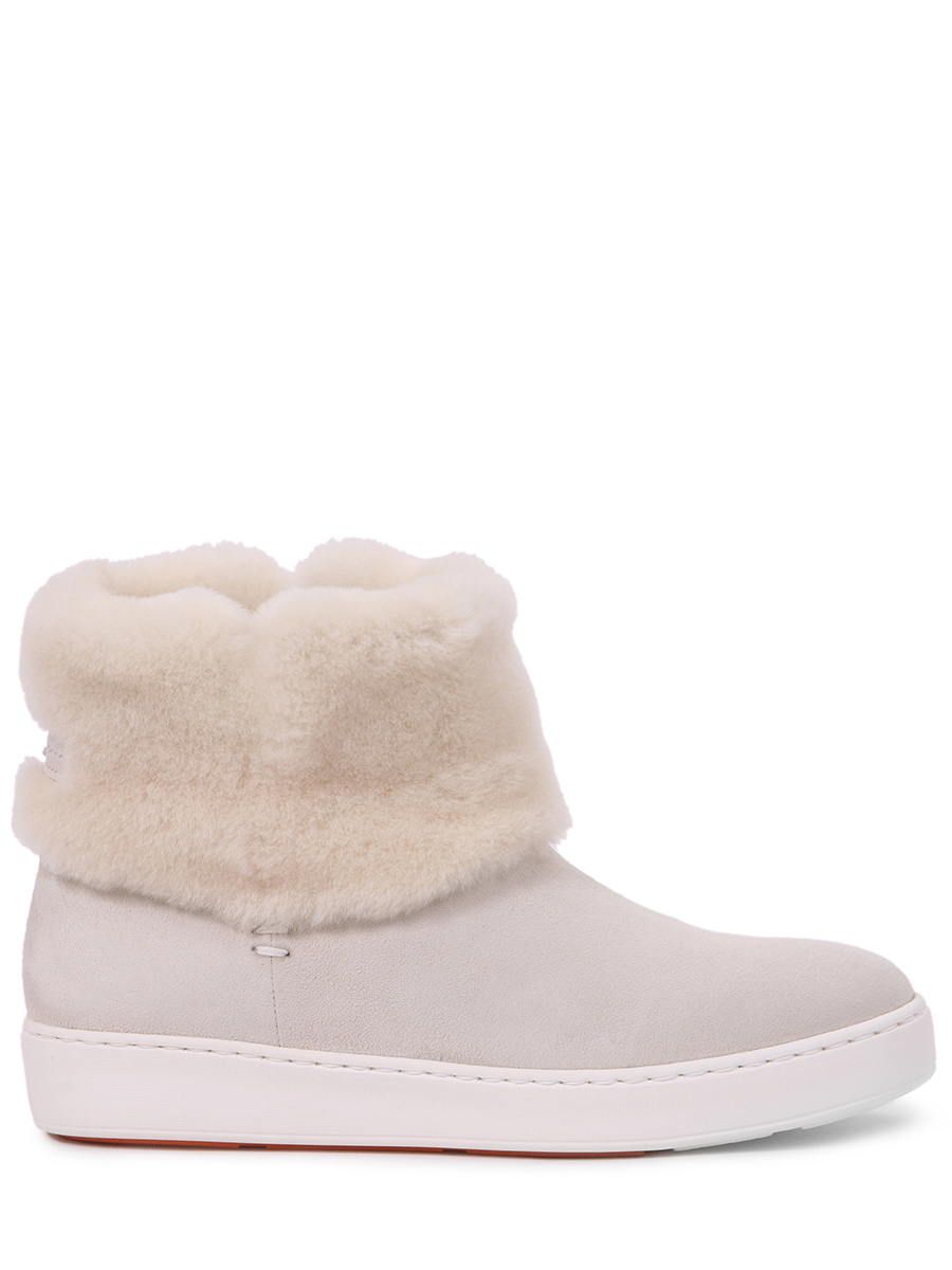Полусапоги с меховой отделкой SANTONI
