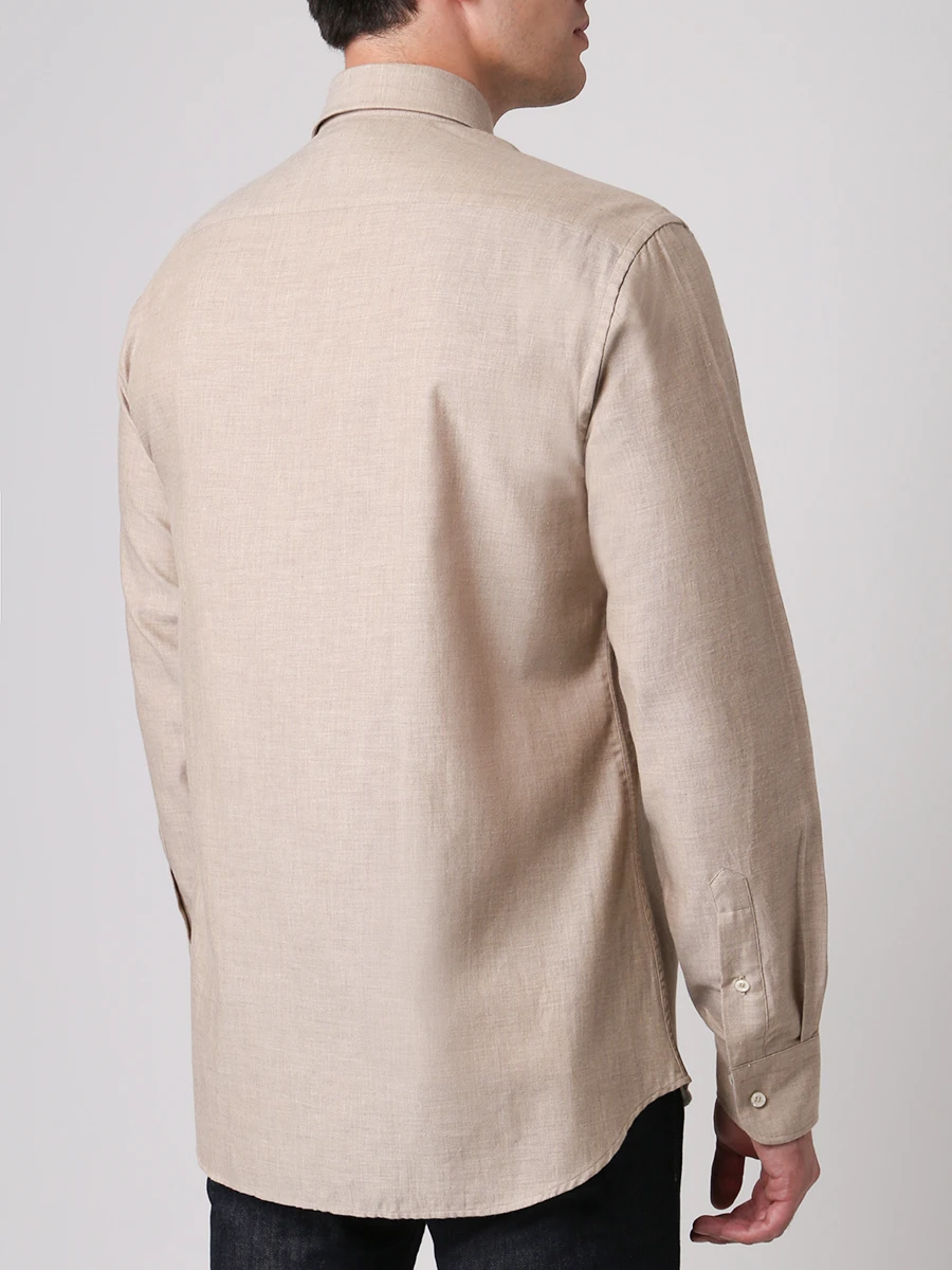 Рубашка Regular Fit хлопковая PAUL & SHARK I19P3132/018, размер 62, цвет бежевый I19P3132/018 - фото 3