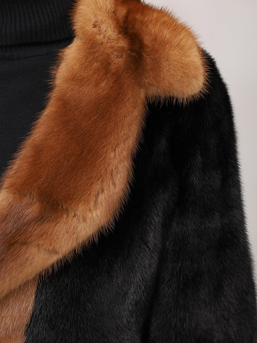 Шуба норковая FENDI FNF21F A3UE F041O Черный  Фото 5