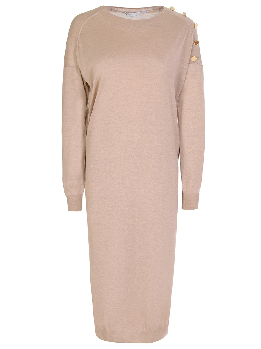 Платье однотонное STELLA MCCARTNEY 269330 Бежевый 