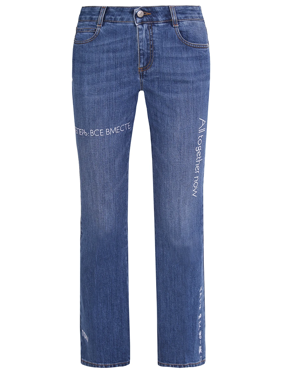 Джинсы с принтом STELLA MCCARTNEY 475508 Синий 