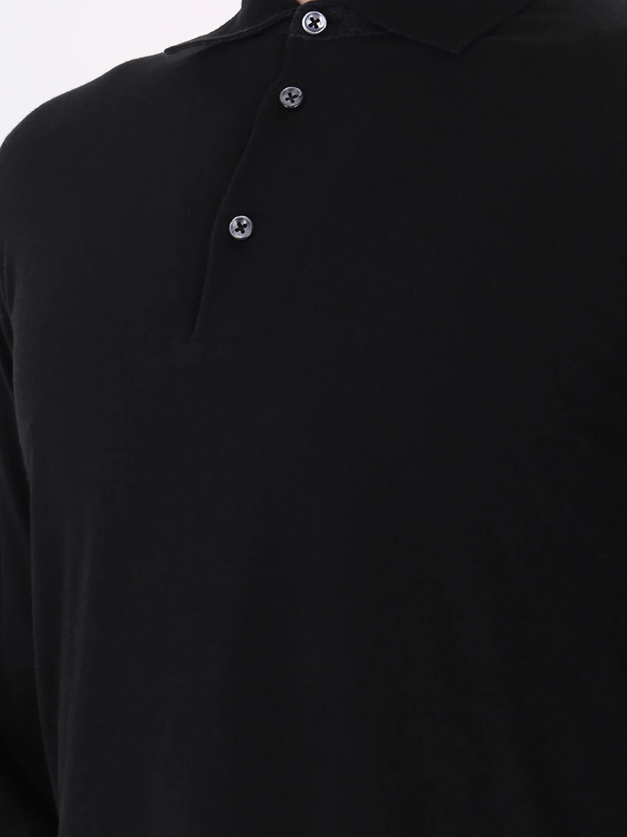 Поло базовое хлопковое FIORONI CASHMERE M19TC1C3 TC16 Синий  Фото 5