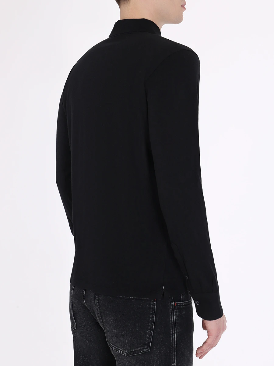 Поло базовое хлопковое FIORONI CASHMERE M19TC1C3 TC16 Синий  Фото 3