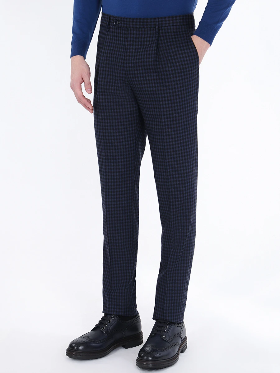 Брюки шерстяные классические ROTA 0550P/3 Клетка  Фото 4