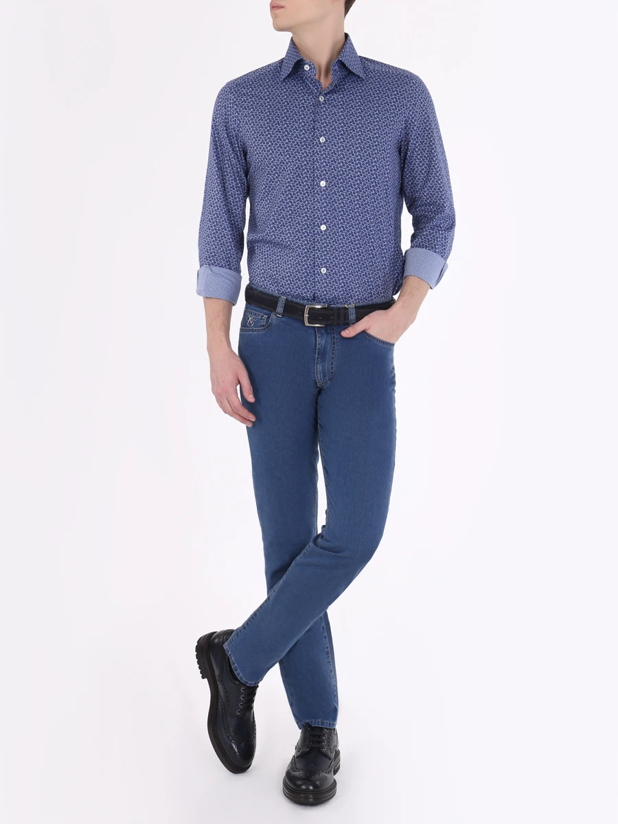 Футболка Slim Fit хлопковая BOSS 50501273/001, размер 54 50501273/001 - фото 2