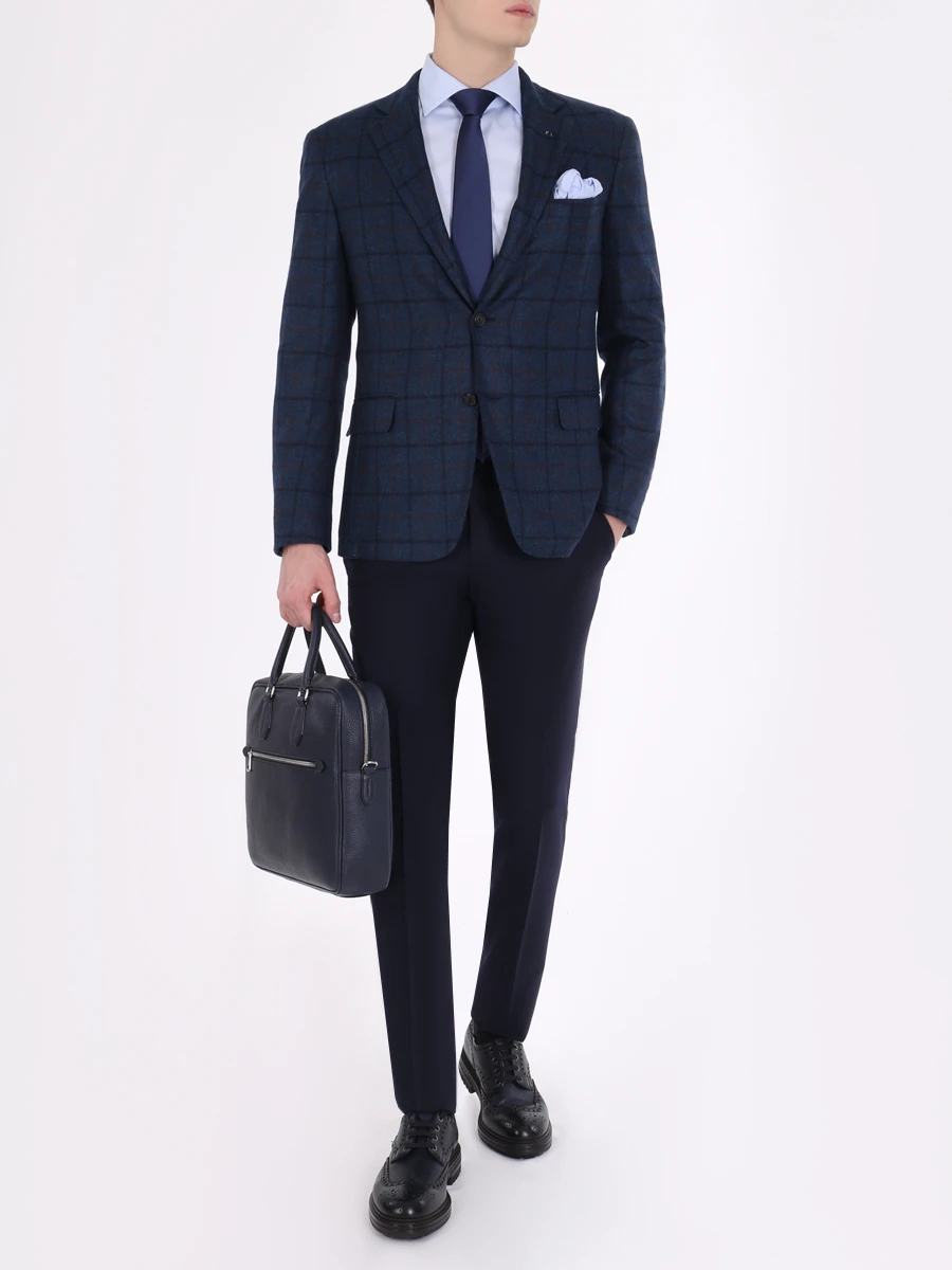 Рубашка regular fit хлопковая CASTANGIA N-BOR15B 44091 202 Голубой  Фото 2