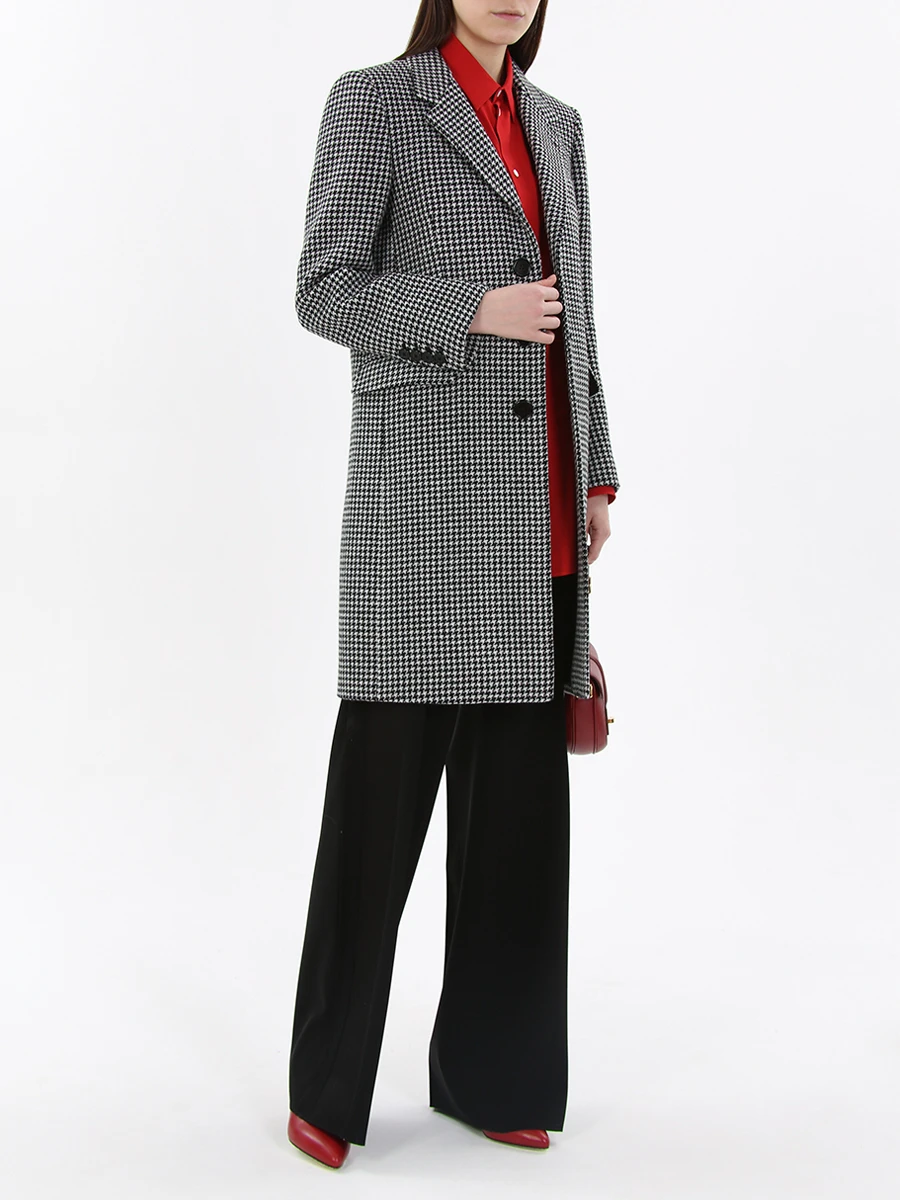 Пальто классическое CELINE 2М070853 38AW Белый  Фото 2