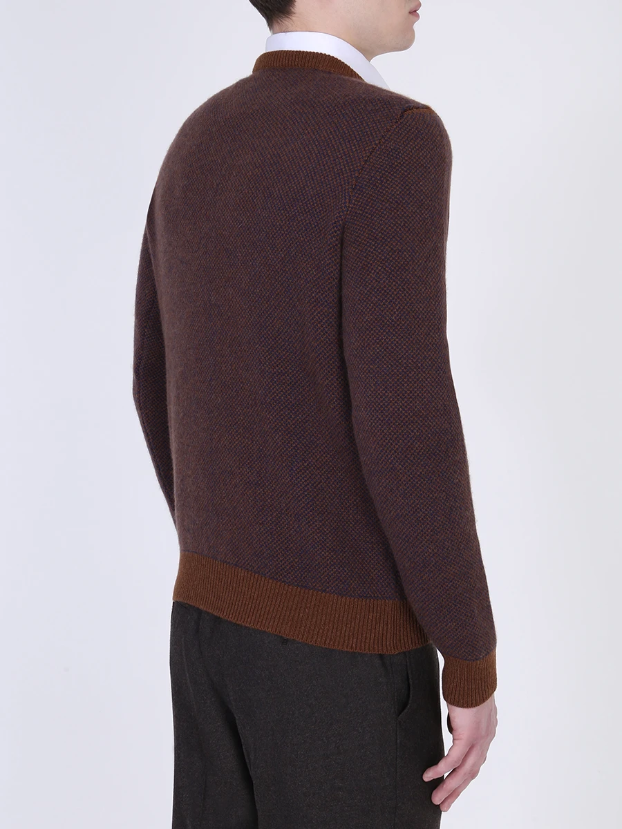 Свитер кашемировый KITON UK11190W19V80000 Бордовый  Фото 3