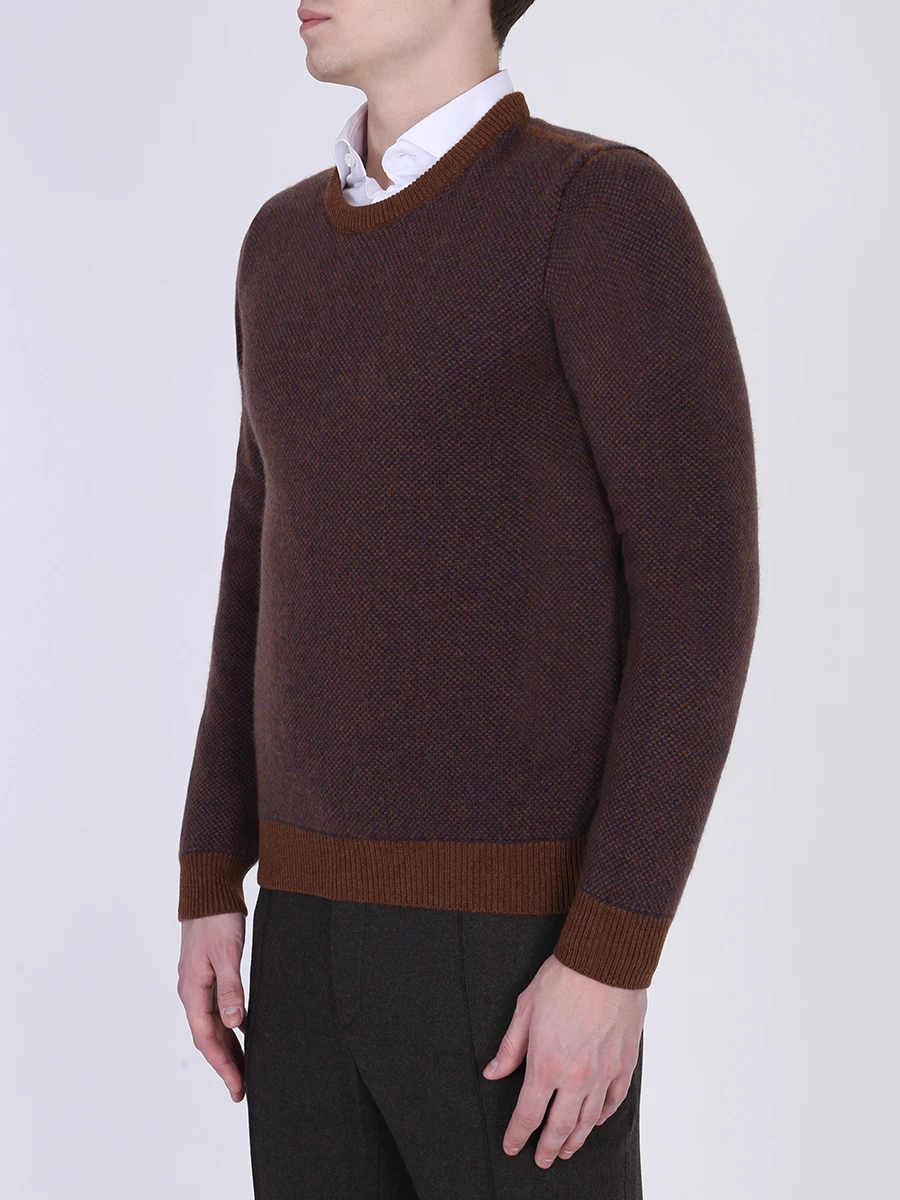 Свитер кашемировый KITON UK11190W19V80000 Бордовый  Фото 4