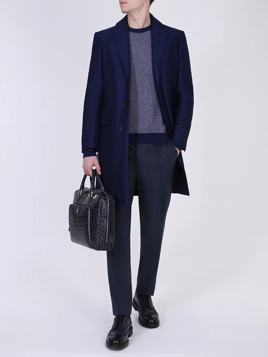 Свитер кашемировый KITON UK11190W19V82000 Синий  Фото 2