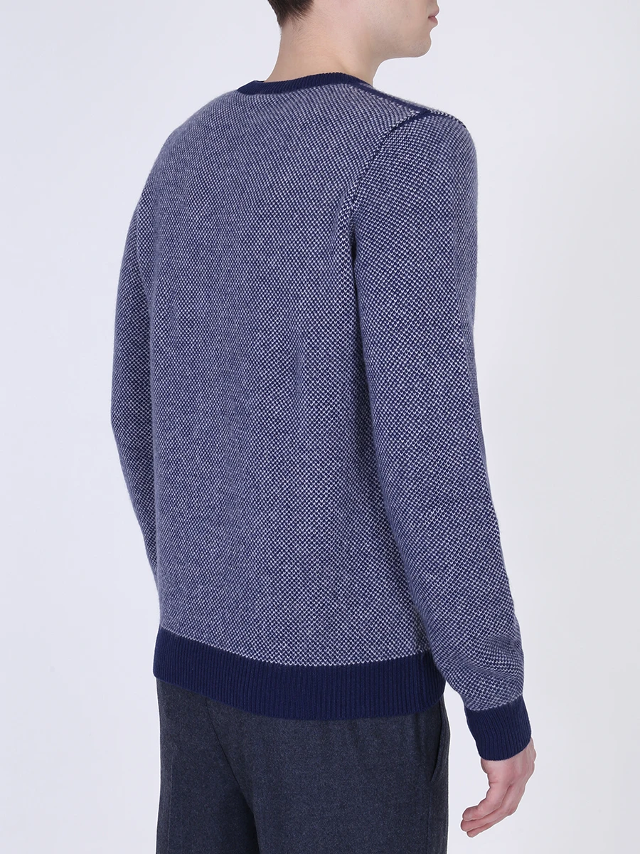 Свитер кашемировый KITON UK11190W19V82000 Синий  Фото 3
