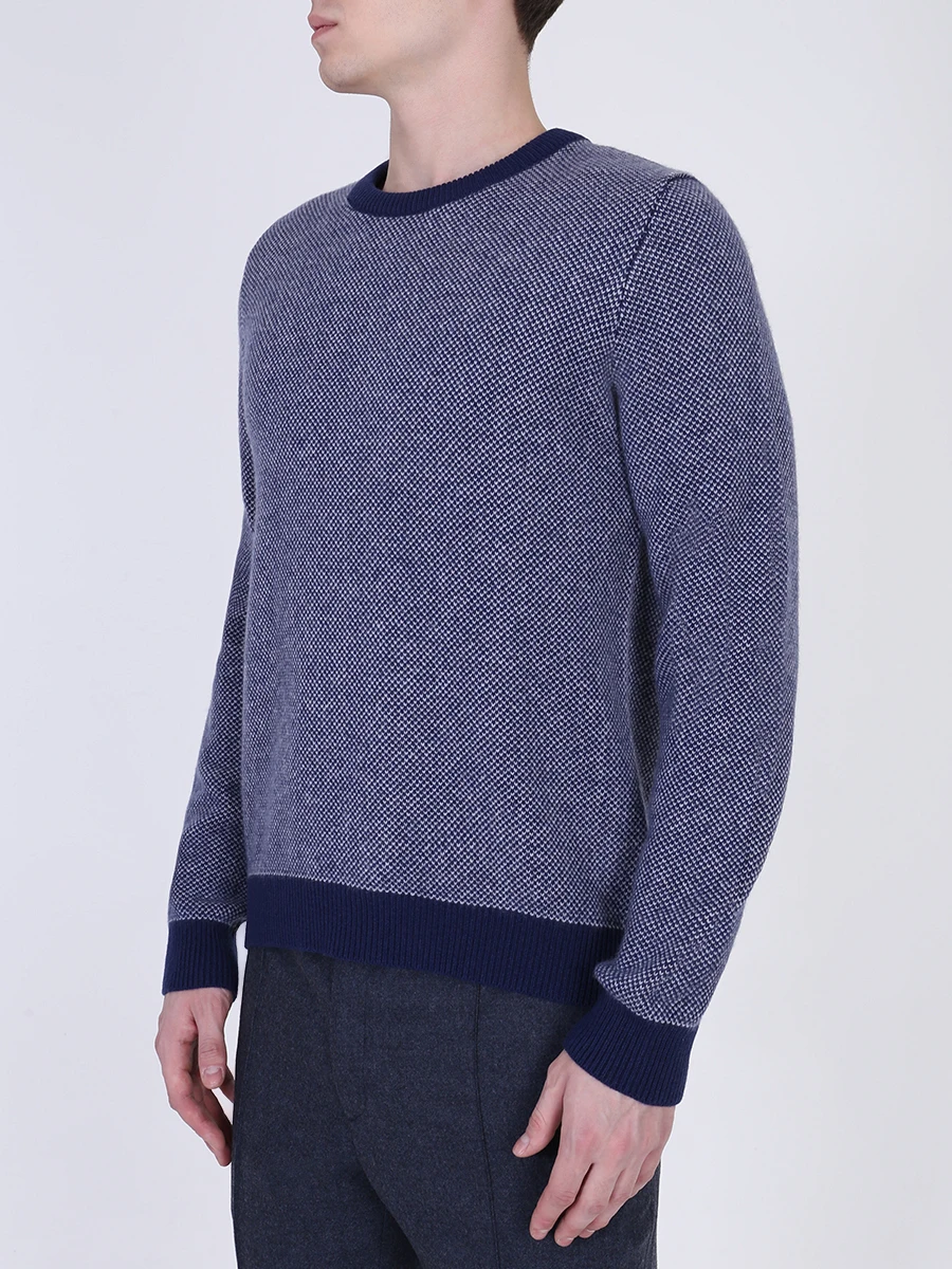 Свитер кашемировый KITON UK11190W19V82000 Синий  Фото 4