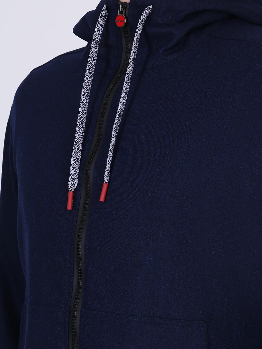 Толстовка шерстяная KITON UMC001K01S4809001 Синий  Фото 5