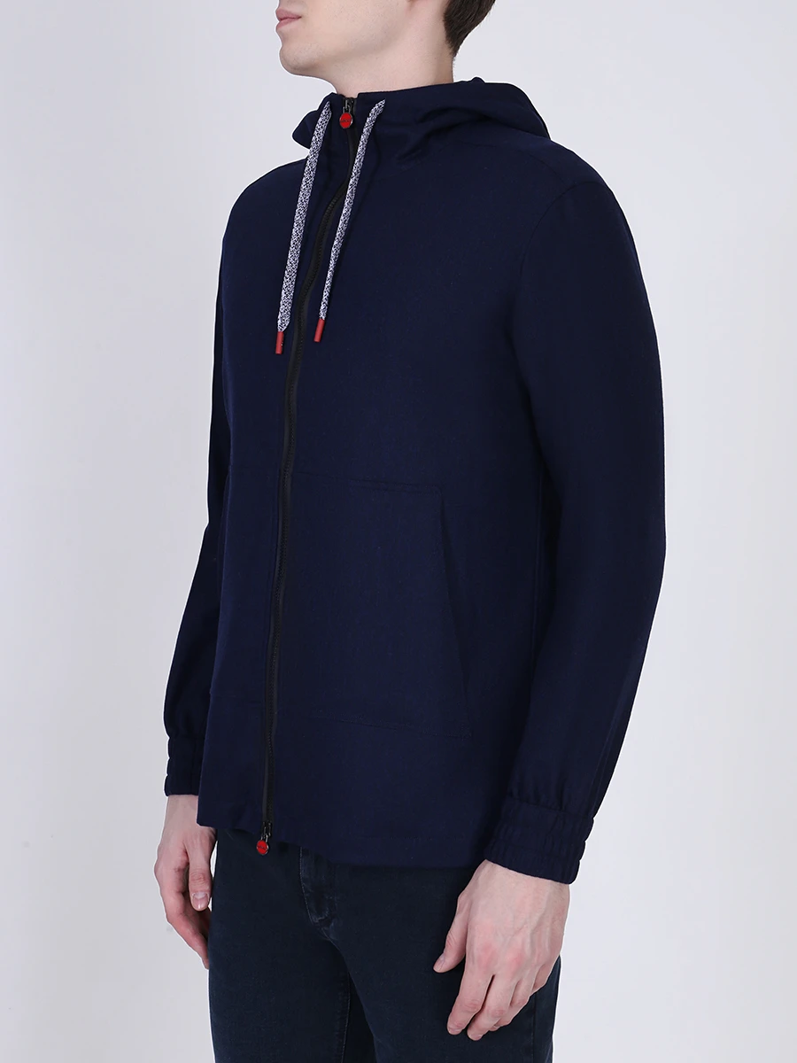 Толстовка шерстяная KITON UMC001K01S4809001 Синий  Фото 4