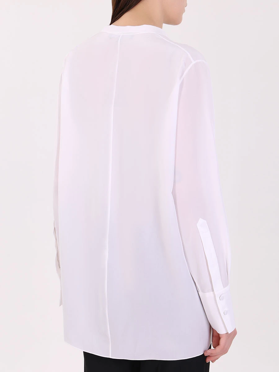 Шелковая блуза TEREKHOV BL 186/ белый, размер 38 BL 186/ белый - фото 5