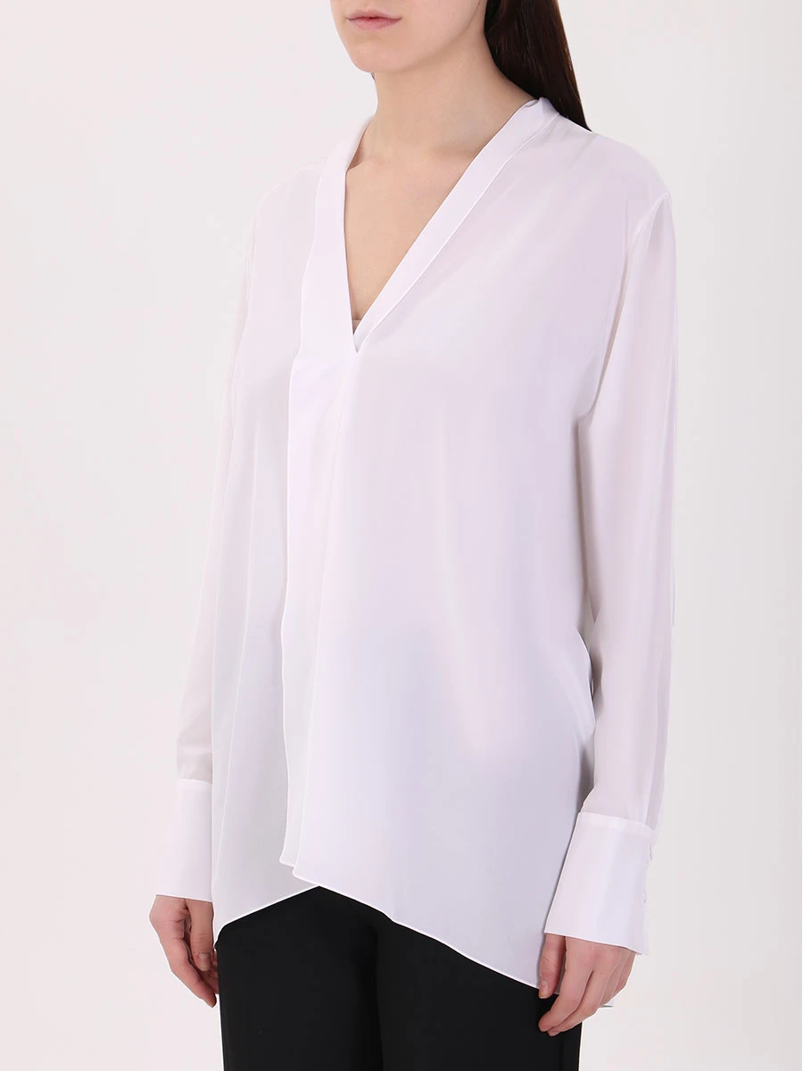 Шелковая блуза TEREKHOV BL 186/ белый, размер 38 BL 186/ белый - фото 3