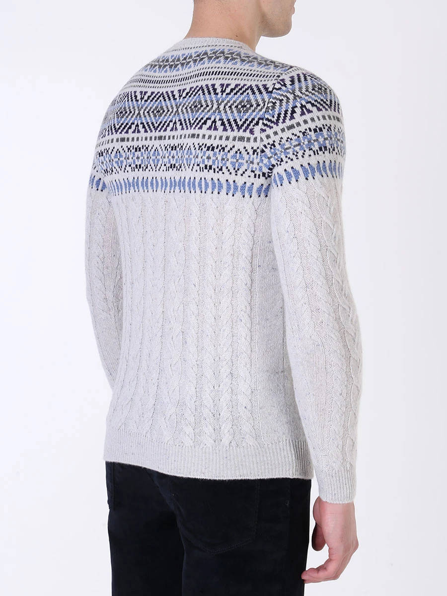 Джемпер кашемировый MALO UXA022F1852E1802 Серый  Фото 3