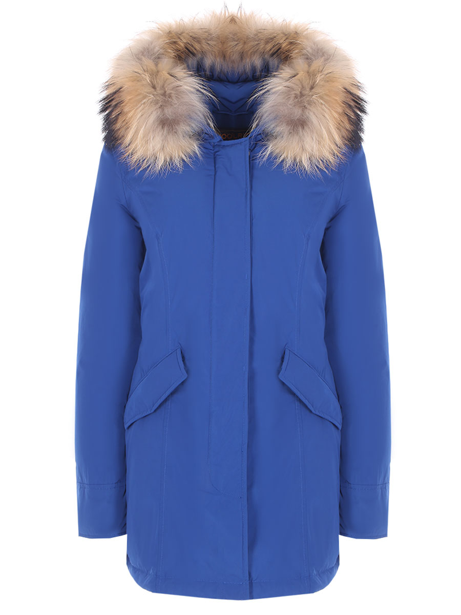 Пуховая парка с мехом енота WOOLRICH