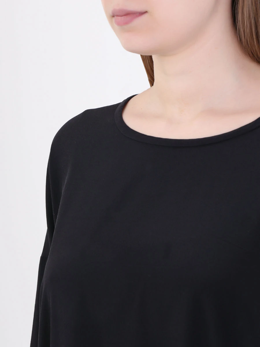 Блуза шелковая EREDA 19WEDTS020, размер 46, цвет черный - фото 5