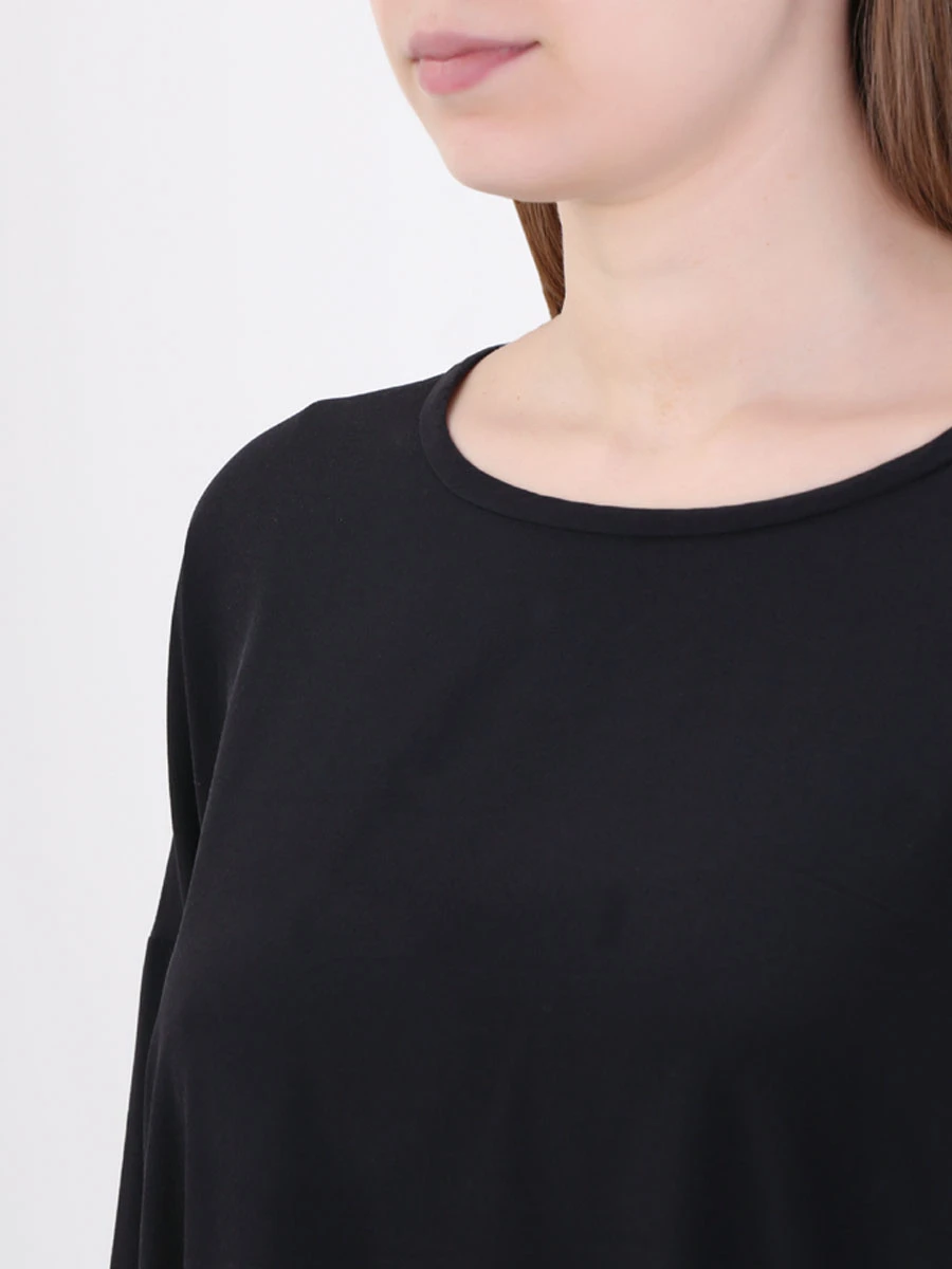 

Блуза шелковая, Черный, 19WEDTS020