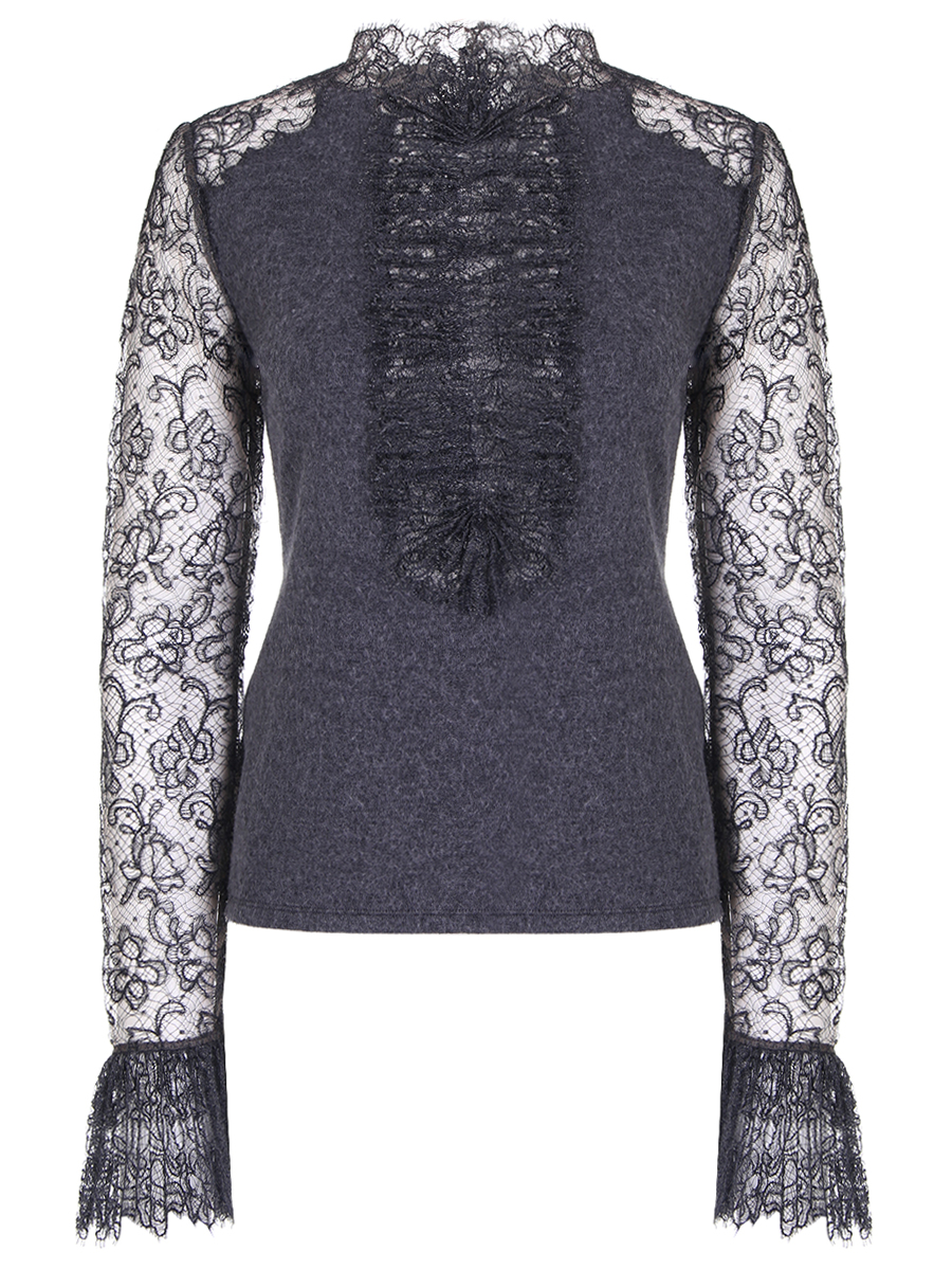 Свитер с кружевом ERMANNO SCERVINO