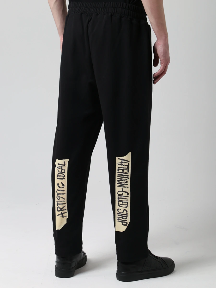 Брюки спортивные хлопковые DIEGO VENTURINO D3W9DVPNTLLSC Черный  Фото 3