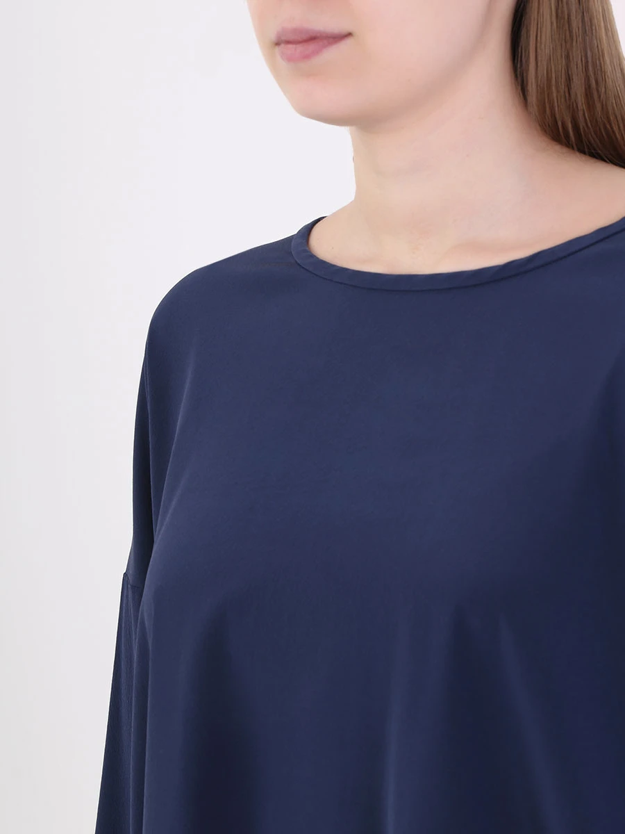 Блуза шелковая EREDA 19WEDTS020, размер 50, цвет синий - фото 5
