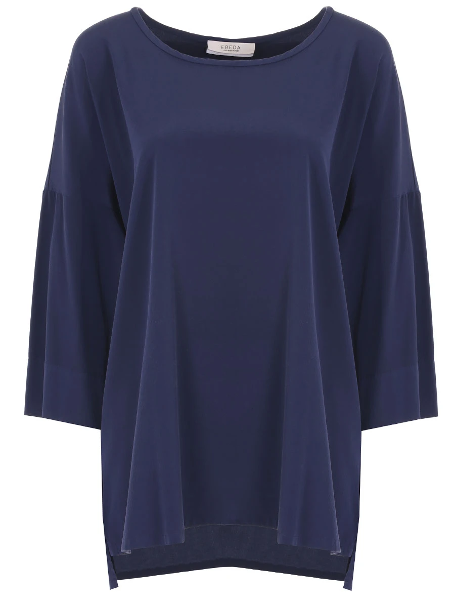 Блуза шелковая EREDA 19WEDTS020, размер 50, цвет синий - фото 1