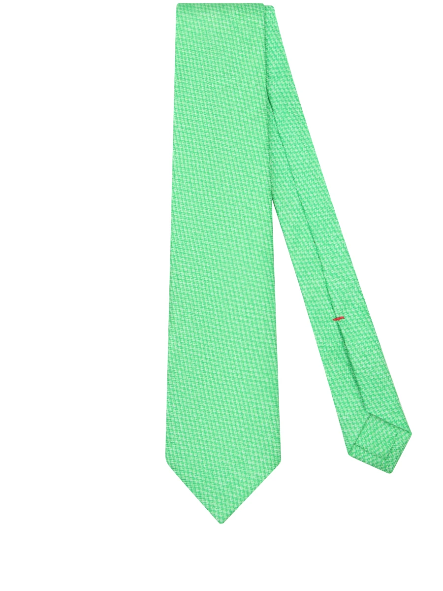 Однотонный галстук из шелка ISAIA CRV007/12 Ультра Зеленый, размер Один размер CRV007/12 Ультра Зеленый - фото 2