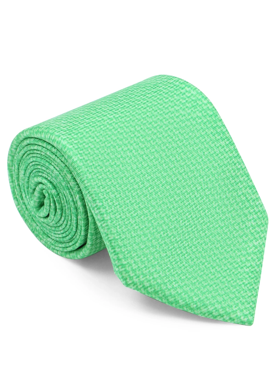 Однотонный галстук из шелка ISAIA CRV007/12 Ультра Зеленый, размер Один размер CRV007/12 Ультра Зеленый - фото 1