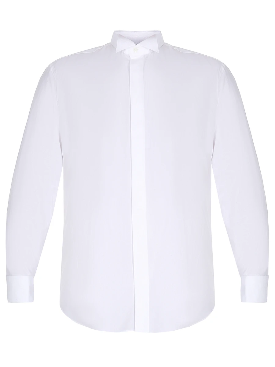 Рубашка regular fit с принтом CANALI Q60108/788, размер 60, цвет белый Q60108/788 - фото 1