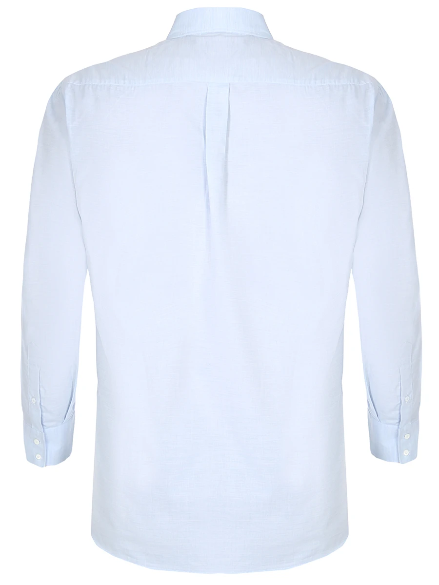 Рубашка Basic Fit хлопковая BRUNELLO CUCINELLI MG6700028/ голубой, размер 56 MG6700028/ голубой - фото 2