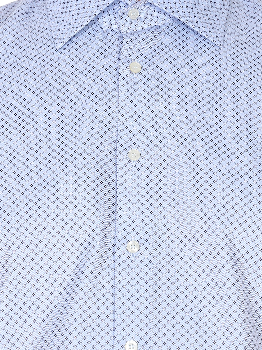 Рубашка Slim Fit хлопковая ETRO 14570/3506/ромб/ голубой, размер 58 14570/3506/ромб/ голубой - фото 3