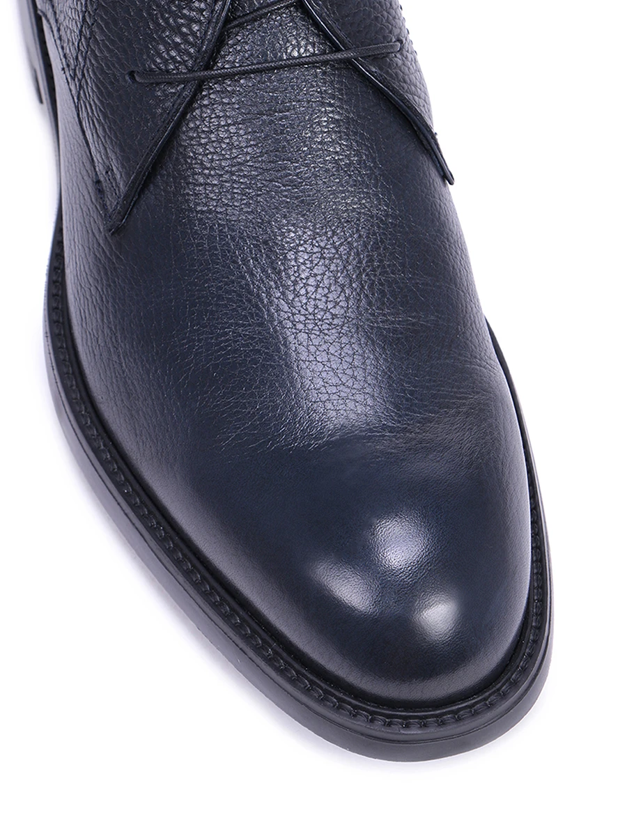 Ботинки кожаные на байке MORESCHI 042295/шнурки/ Синий, размер 46 042295/шнурки/ Синий - фото 5