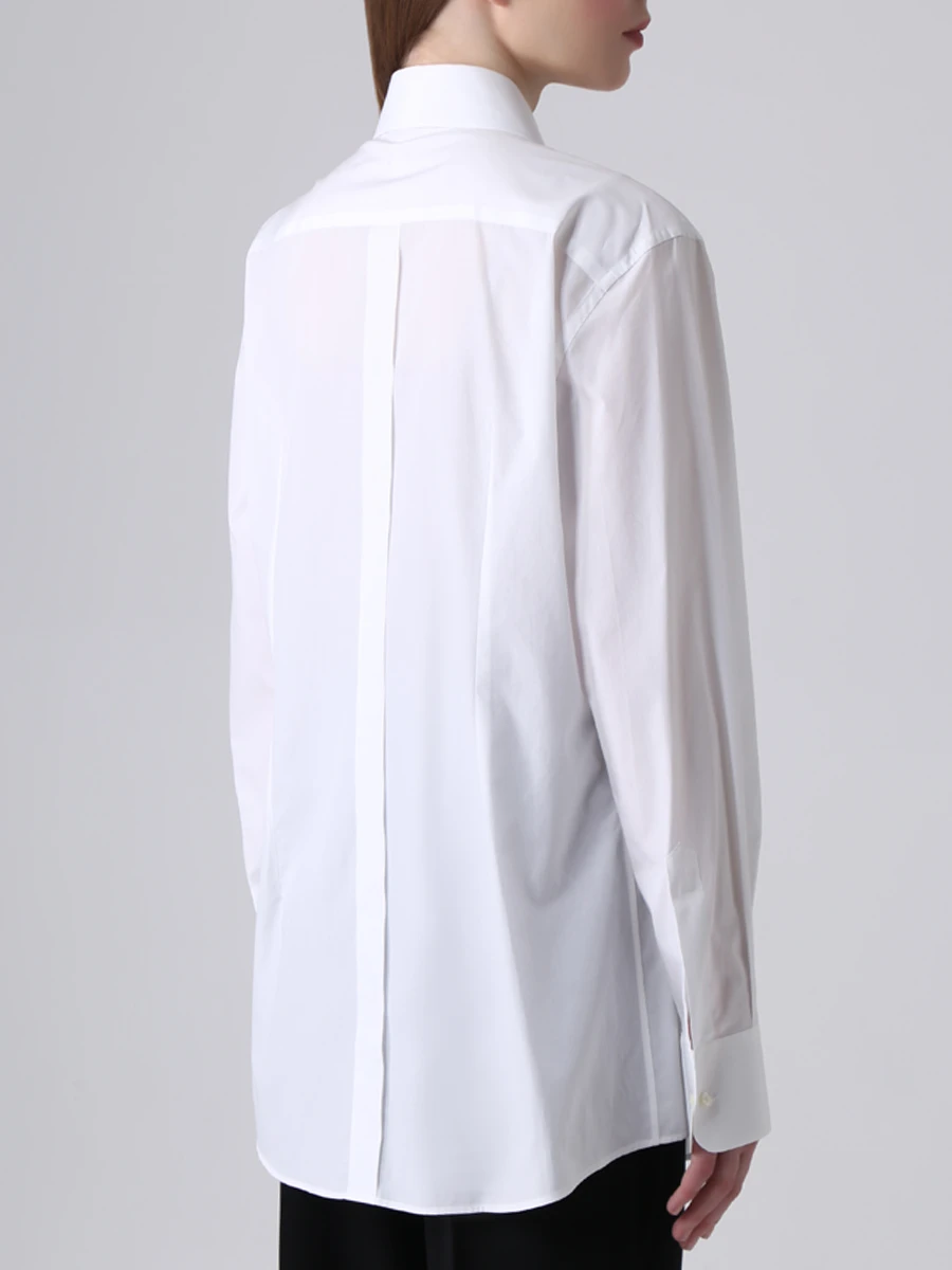Рубашка хлопковая DOLCE & GABBANA F5M38Z FU5K9 W0800, размер 42, цвет белый - фото 3