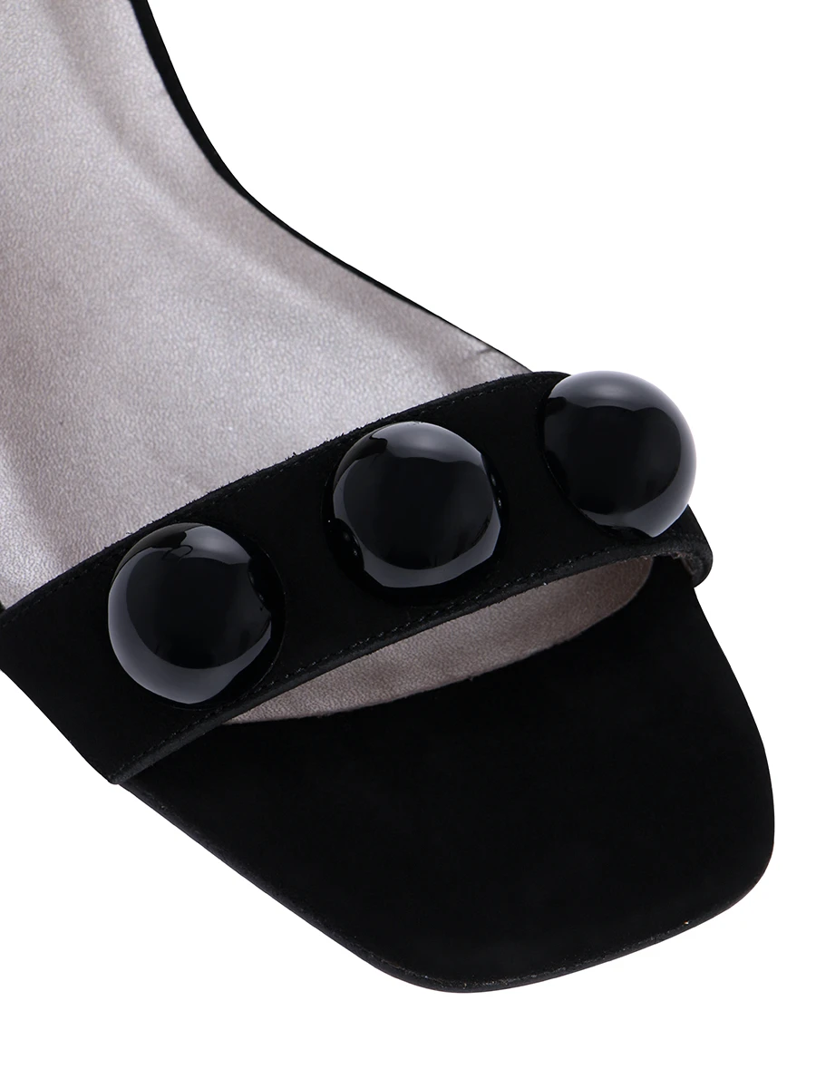 Босоножки замшевые PERTINI 201W17139C1, размер 37, цвет черный - фото 5