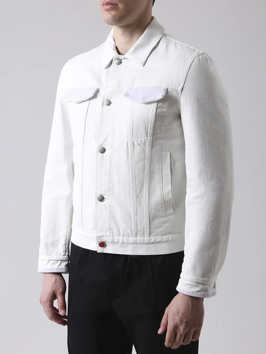 Куртка джинсовая KITON UW0739AV07S9201 Белый  Фото 4