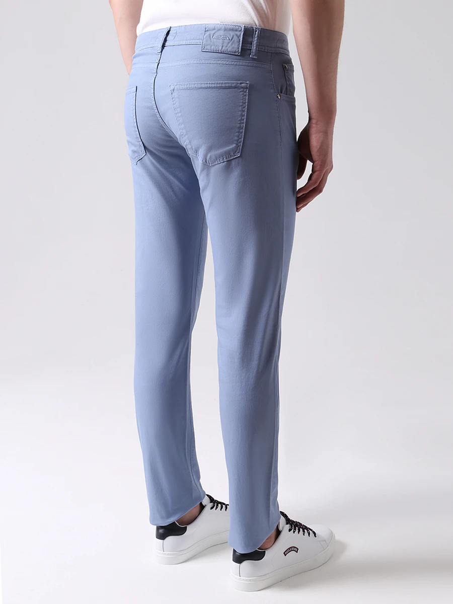 Джинсы Slim Fit хлопковые CESARE ATTOLINI tr118p01 p18tcm11 a31 Голубой  Фото 3