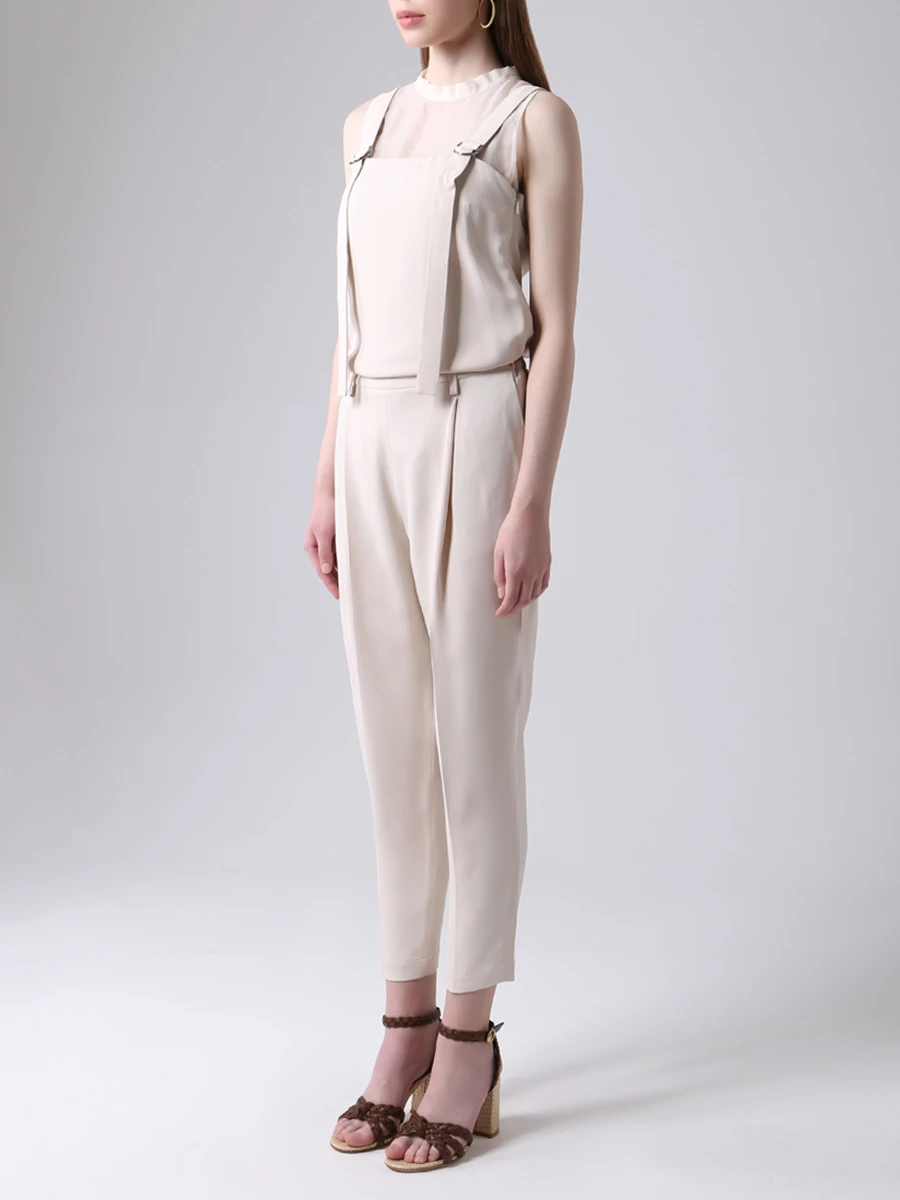 Комбинезон хлопковый BRUNELLO CUCINELLI mof73h1732 Молочный Бежевый  Фото 4