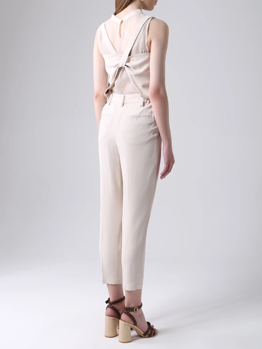 Комбинезон хлопковый BRUNELLO CUCINELLI mof73h1732 Молочный Бежевый  Фото 3