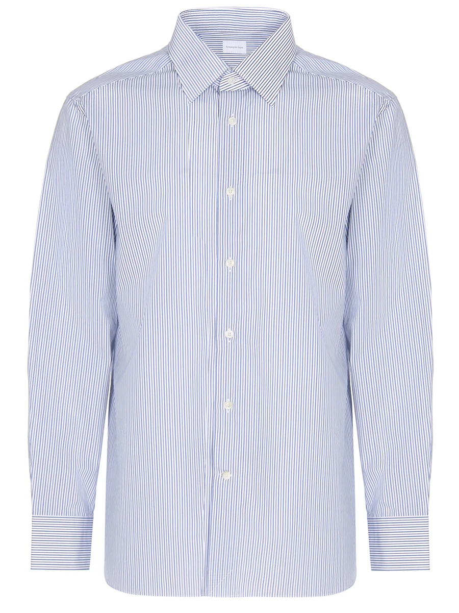 Рубашка Slim Fit в полоску ERMENEGILDO ZEGNA 301612, размер 54, цвет полоска - фото 1