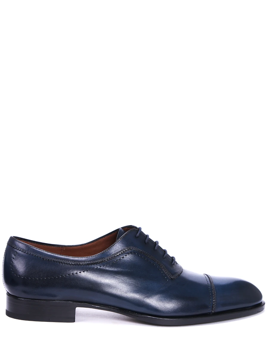Кожаные туфли-оксфорды FRATELLI ROSSETTI 12954 71602, размер 42, цвет синий