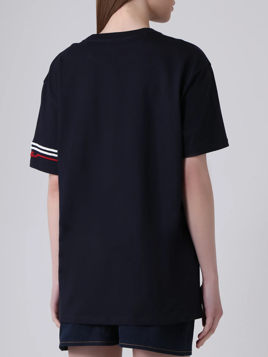 Футболка хлопковая VALENTINO PAP TВ3MG05J5BL 598 Синий  Фото 3